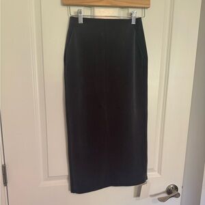 lululemon athletica charcoal midi pencil skirt